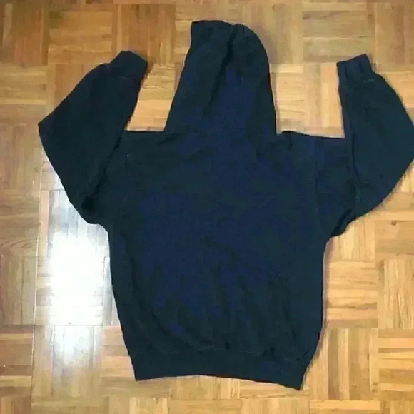 santa monica black hoodie labeled adults small may fit youth xl - Picture 4 of 5